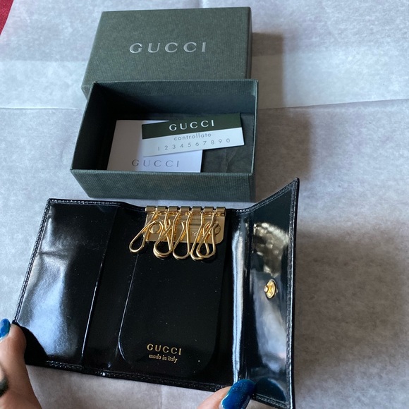 Authentic Brand New Gucci Dark Brown Key Case - Picture 5 of 8
